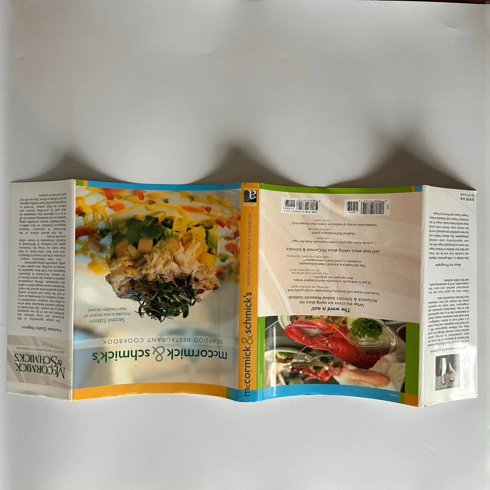 McCormick & Schmick's Seafood Cookbook King 2008 Hardcover‎ 2nd Ed DJ Very Good